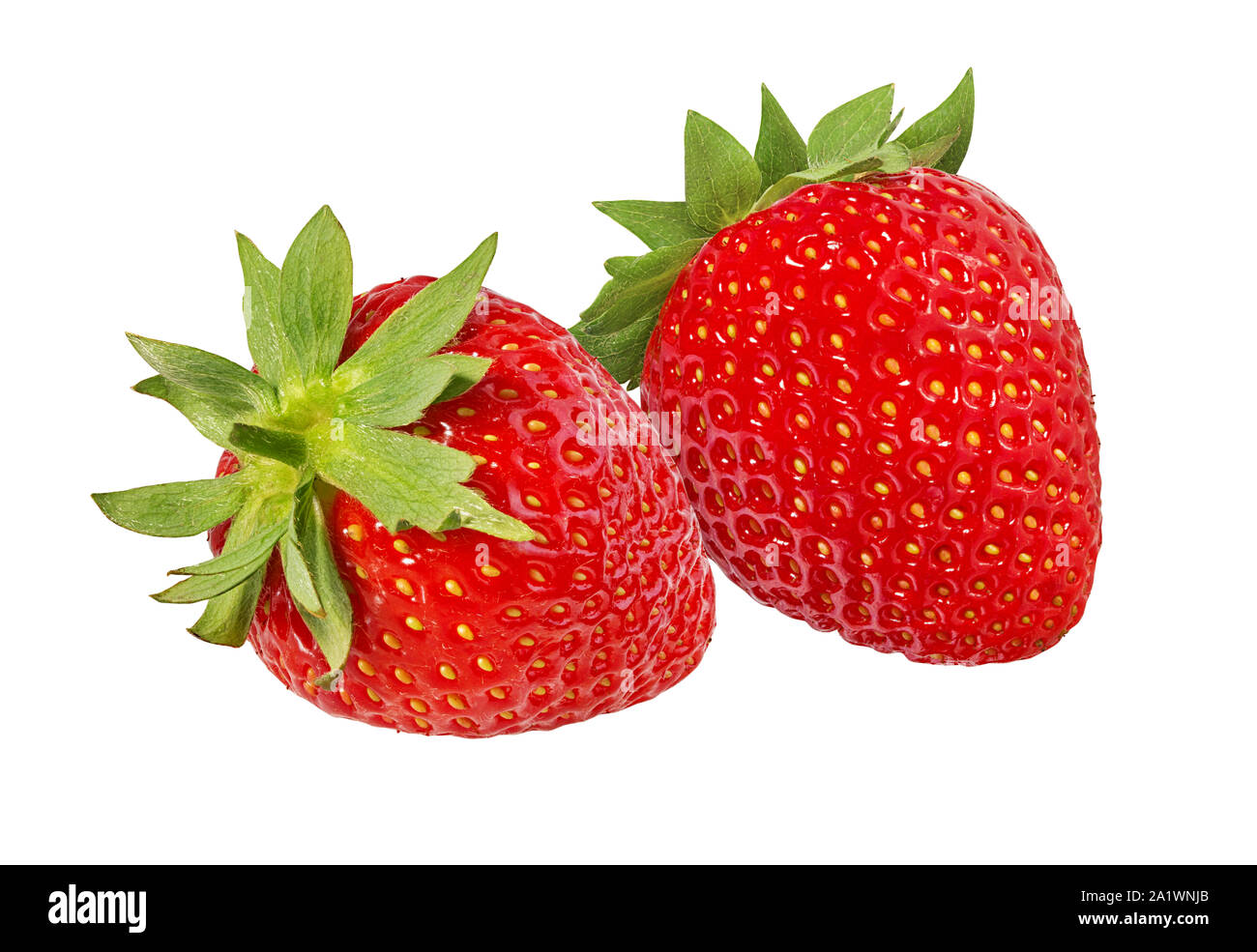 Strawberry isolated on white background Stock Photo - Alamy