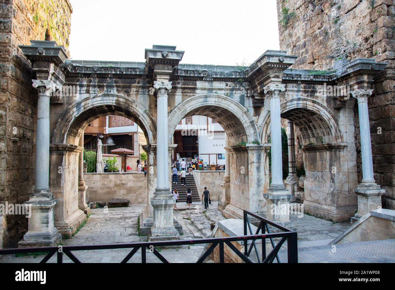 Hadrian's gate, Antalya, Turkey Stock Photo - Alamy