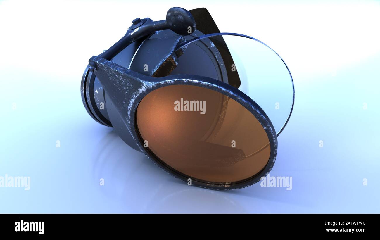 J178. 3d illustration. Gun Reflector Sight used in British and Australian fighters of second world war Stock Photo