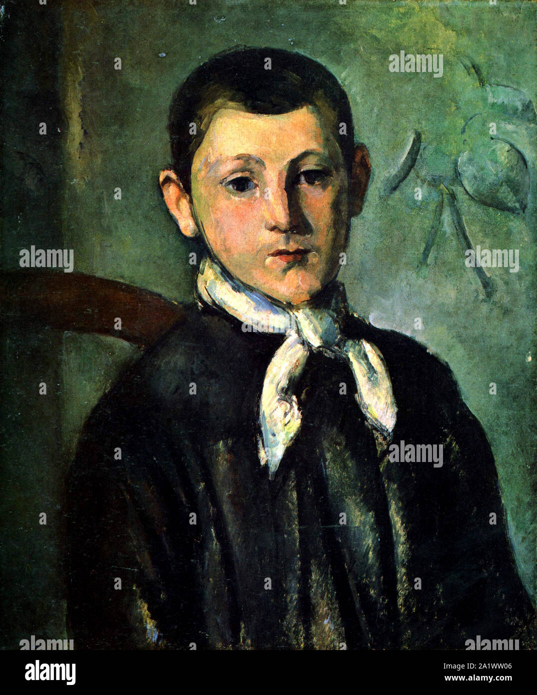 Portrait of Louis Guillaume by Paul Cézanne Stock Photo
