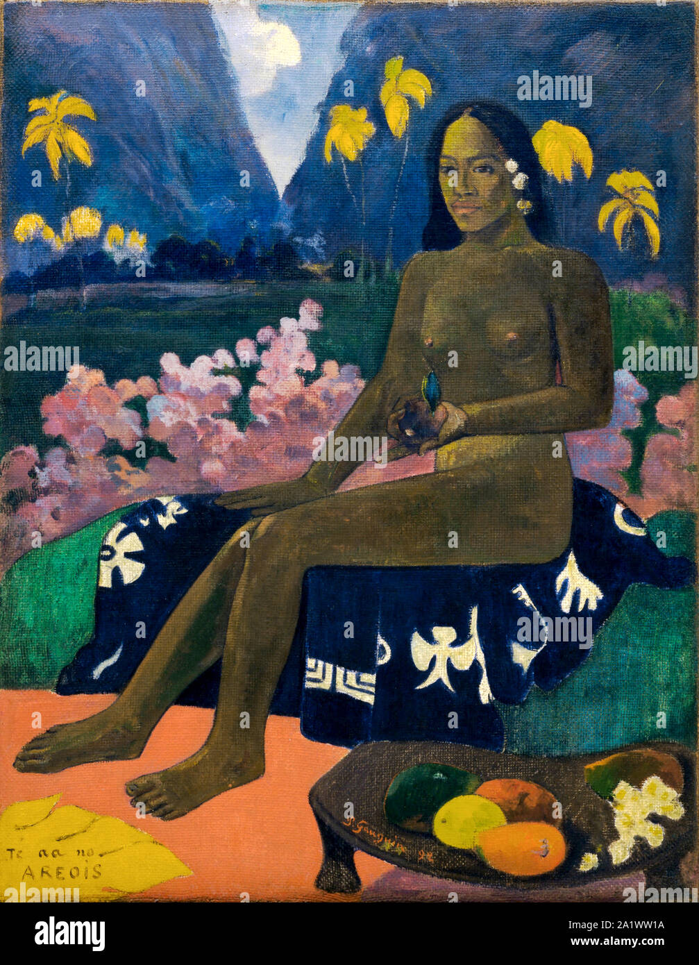 Te aa no areois (The Seed of the Areoi), 1892 by Paul Gauguin Stock Photo