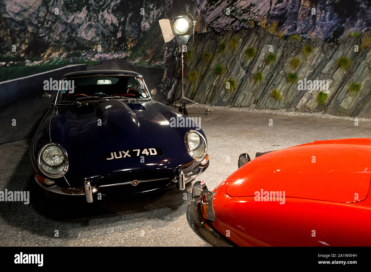 Photo Vintage Jaguar E-Type Au Salon De L'auto D'Earls Court 1971 - Collection Automobile
