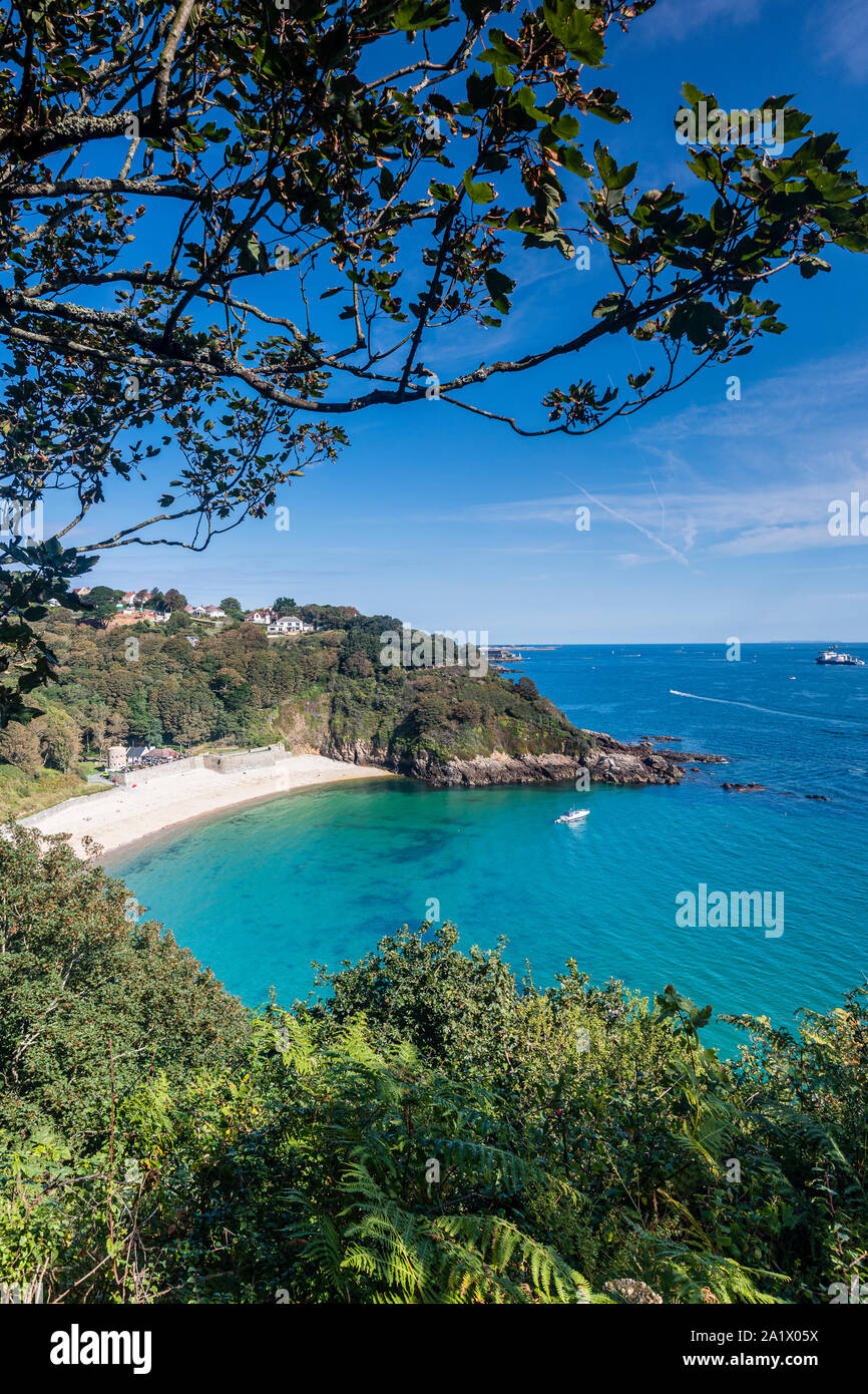 Fermain Bay, Guernsey Stock Photo