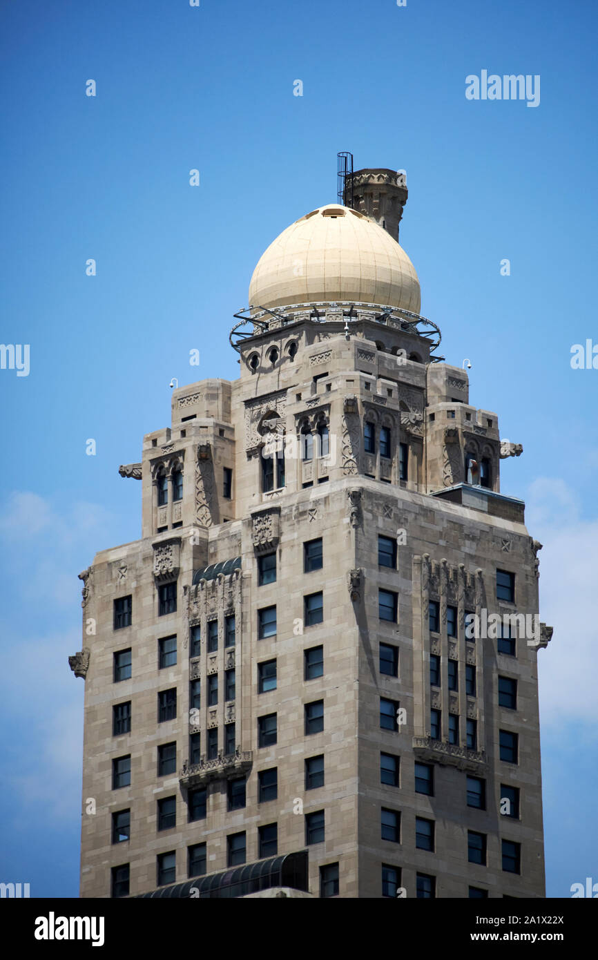 onion dome at the top of the intercontinental hotel chicago illinois united states of america Stock Photo