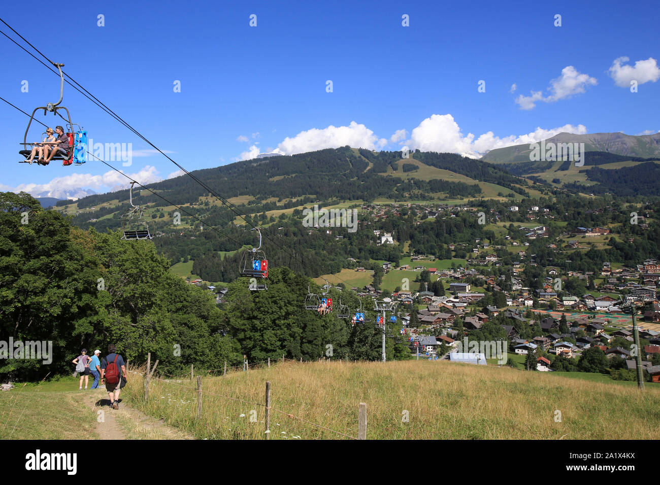 Alpes françaises. Megève. Haute-Savoie. France. Stock Photo
