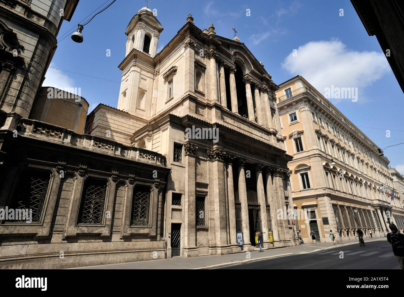 Italy, Rome, church of Santa Maria in Via Lata Stock Photo