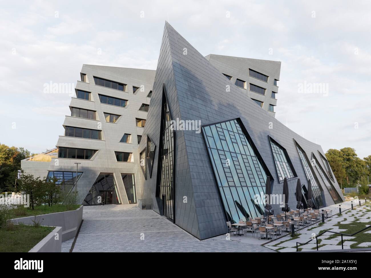 Leuphana University Luneburg, central building of Daniel Libeskind, Luneburg, Lower Saxony, Germany Stock Photo