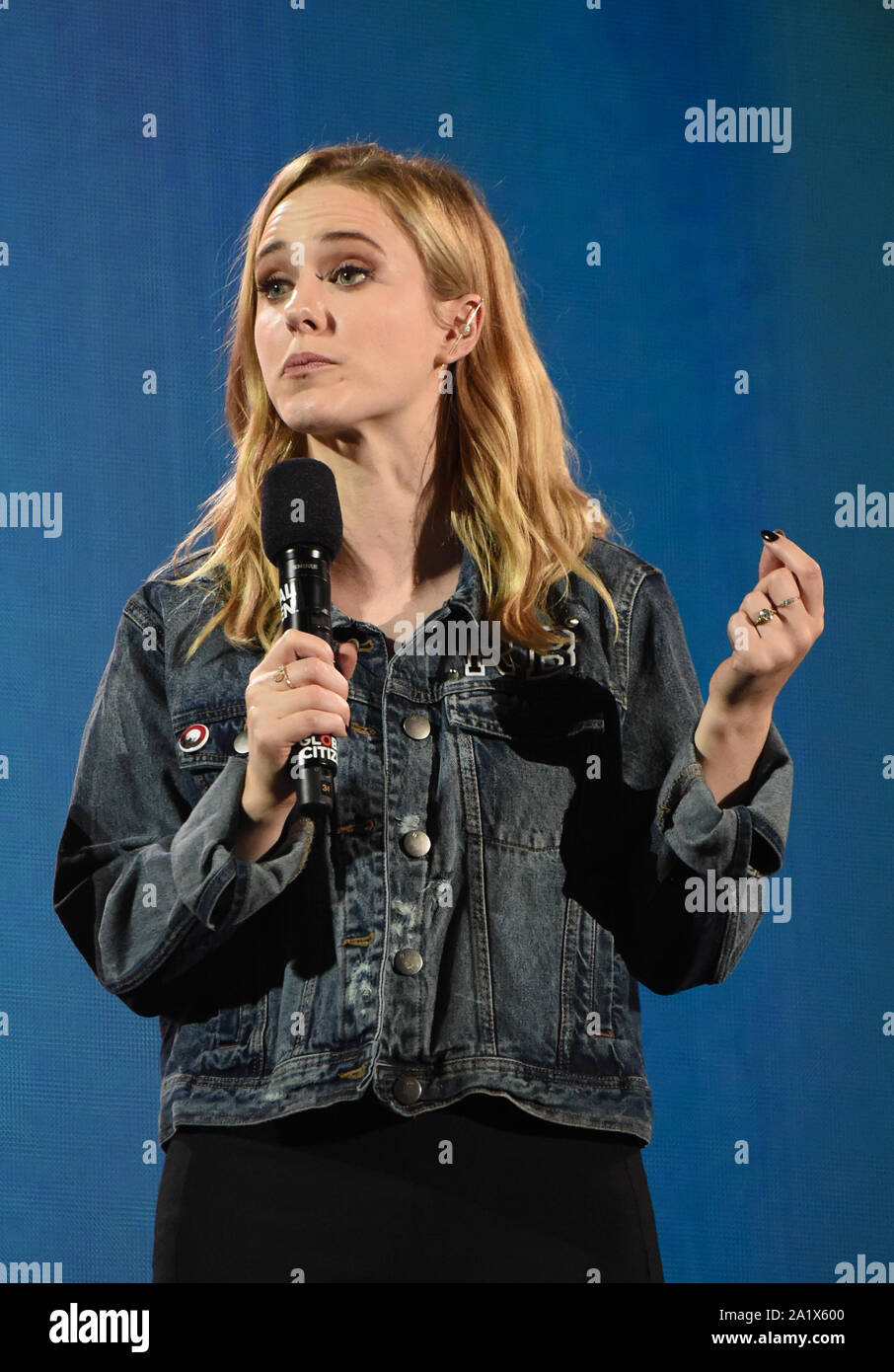 New York, NY, USA. 28th Sep, 2019. Rachel Brosnahan at the 2019 Global