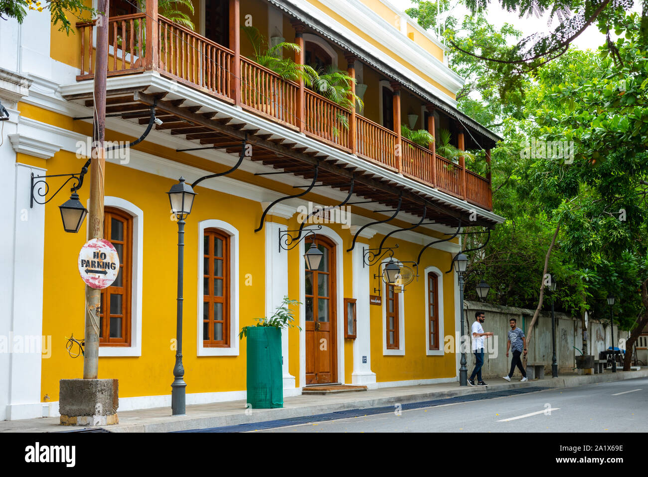 Pondicherry white town hires stock photography and images Alamy