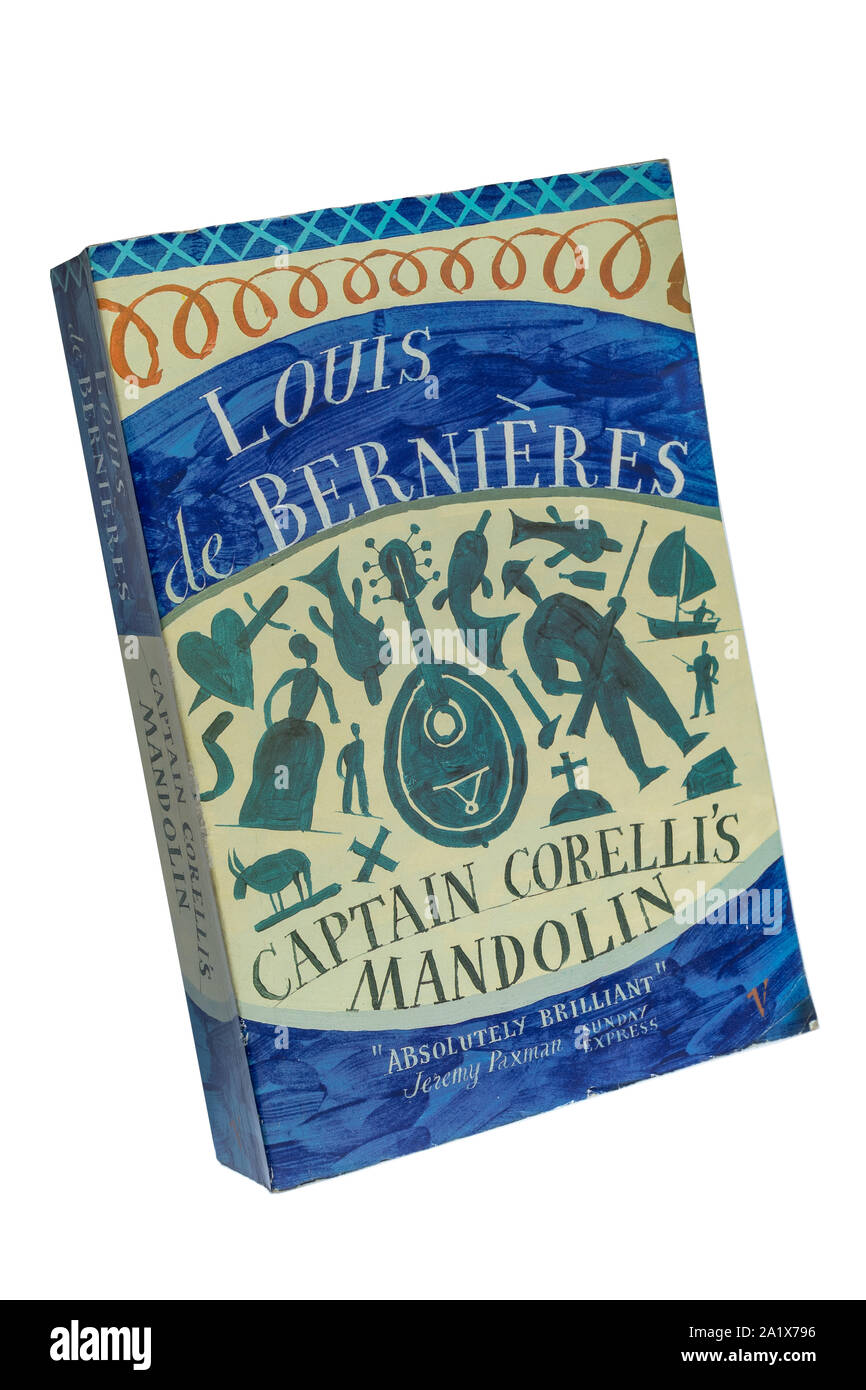 Captain Corelli's Mandolin paperbook book, a novel by Louis de Bernieres Stock Photo