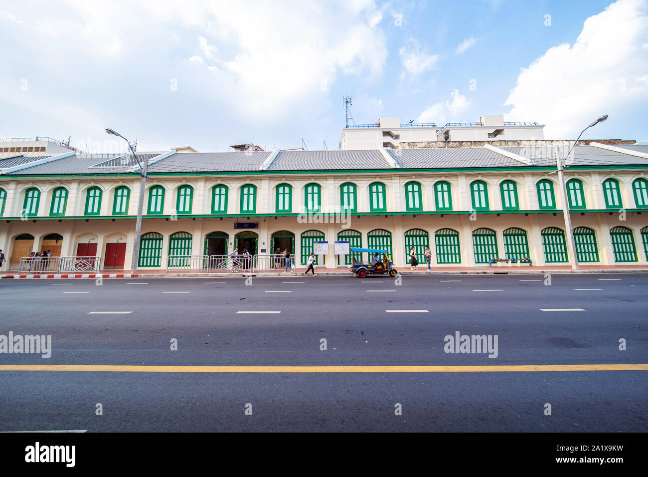 Bangkok,Thailand – September 29,2019 : MRT station Samyod the old building design is ready to service. Stock Photo