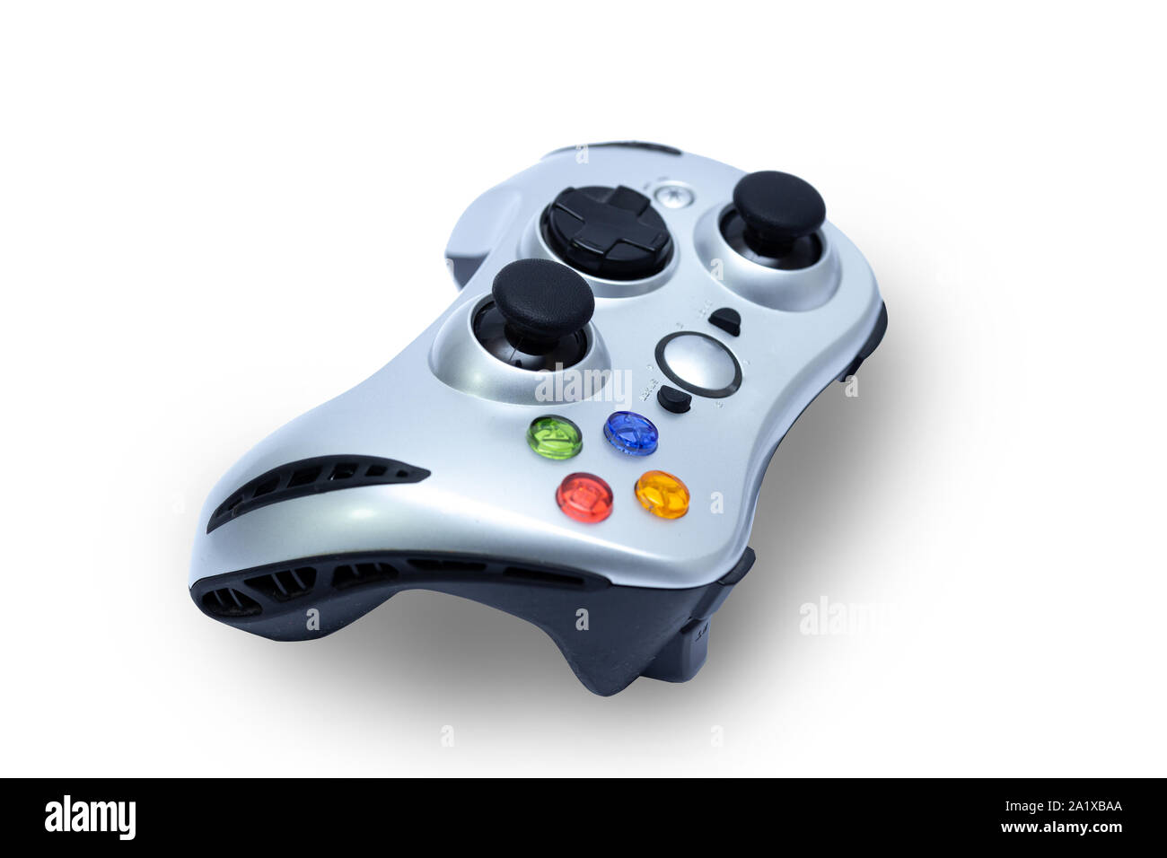 Game joystick, gamepad isolated on a white background Stock Photo - Alamy