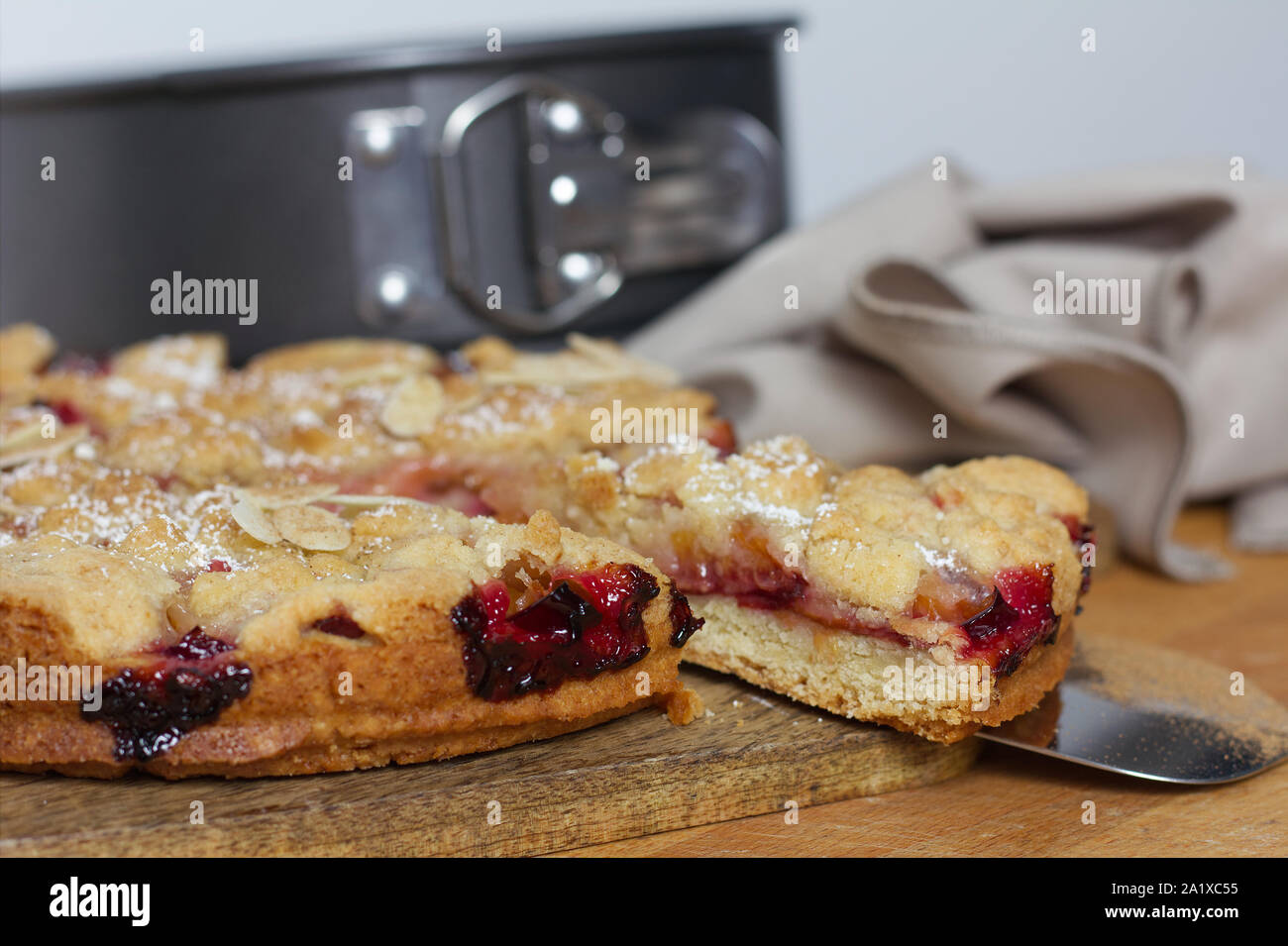 Zwetschgen Kuchen Stock Photo