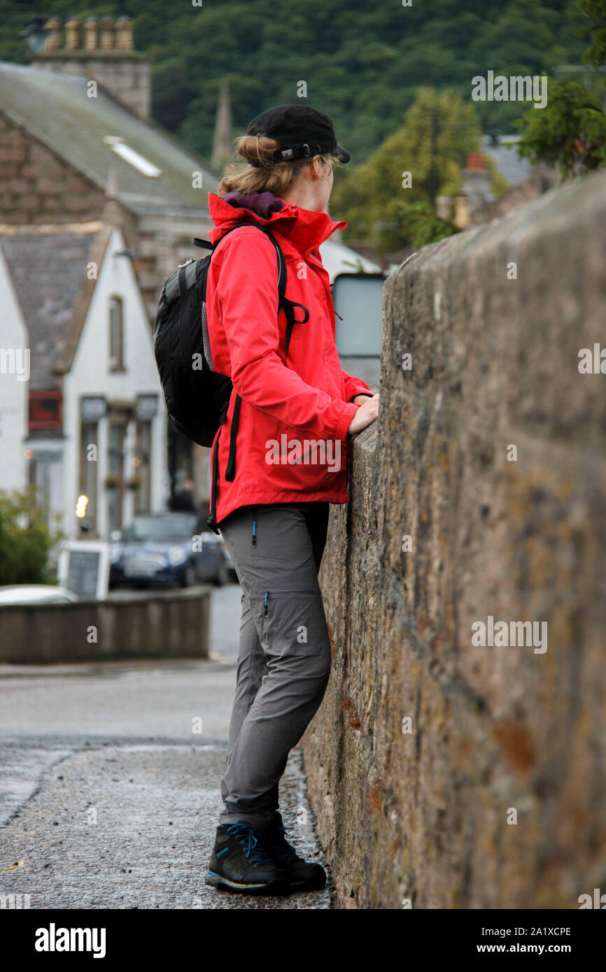 Hiker scotland village hi-res stock photography and images - Alamy