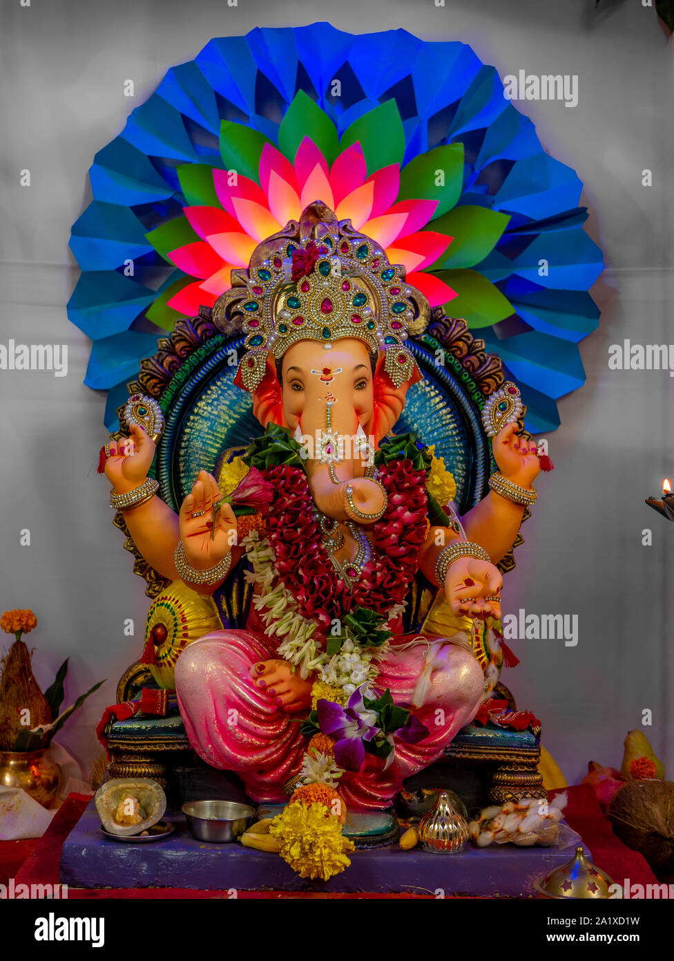 Beautiful statue of Lord Ganesha Stock Photo - Alamy