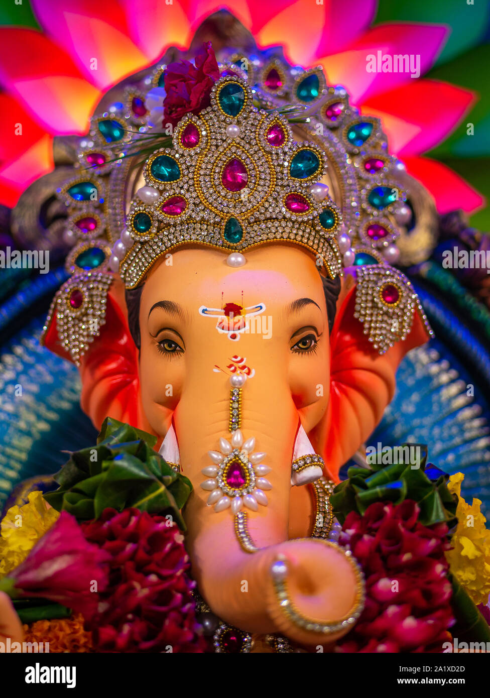 Beautiful Statue Of Lord Ganesha Stock Photo Alamy