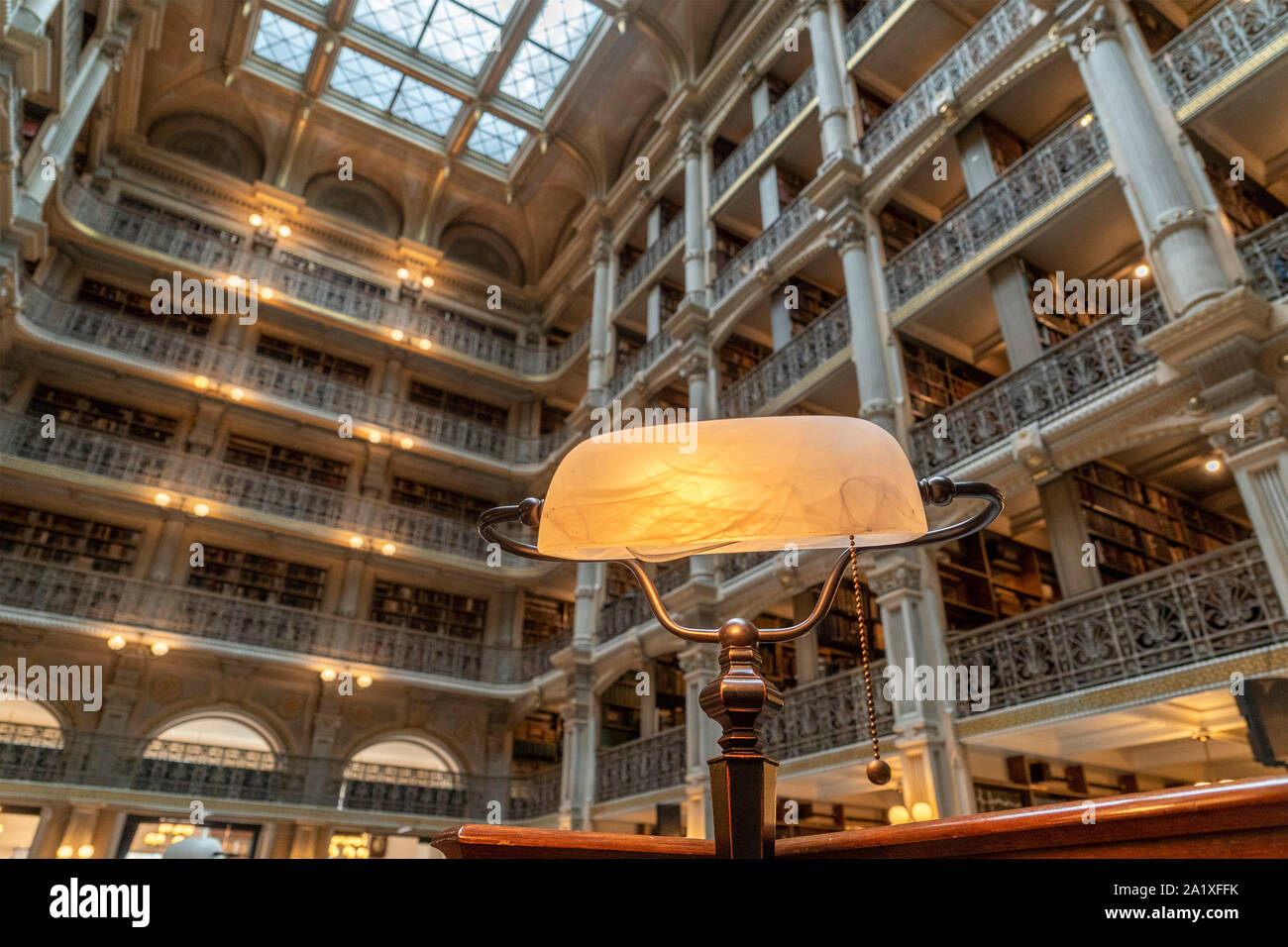 Baltimore public library unusual view detail Stock Photo Alamy