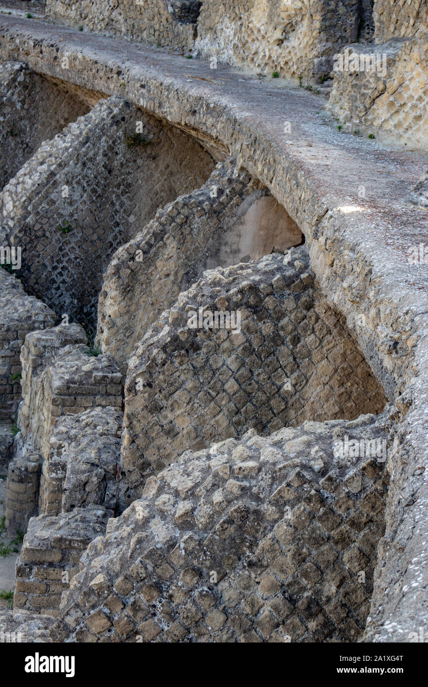 Bacoli, Naples, Italy. 20 August 2019. The ancient Roman city, with its