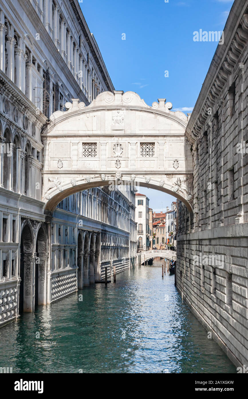 Bridge of Sighs in Venice, Italy Stock Photo