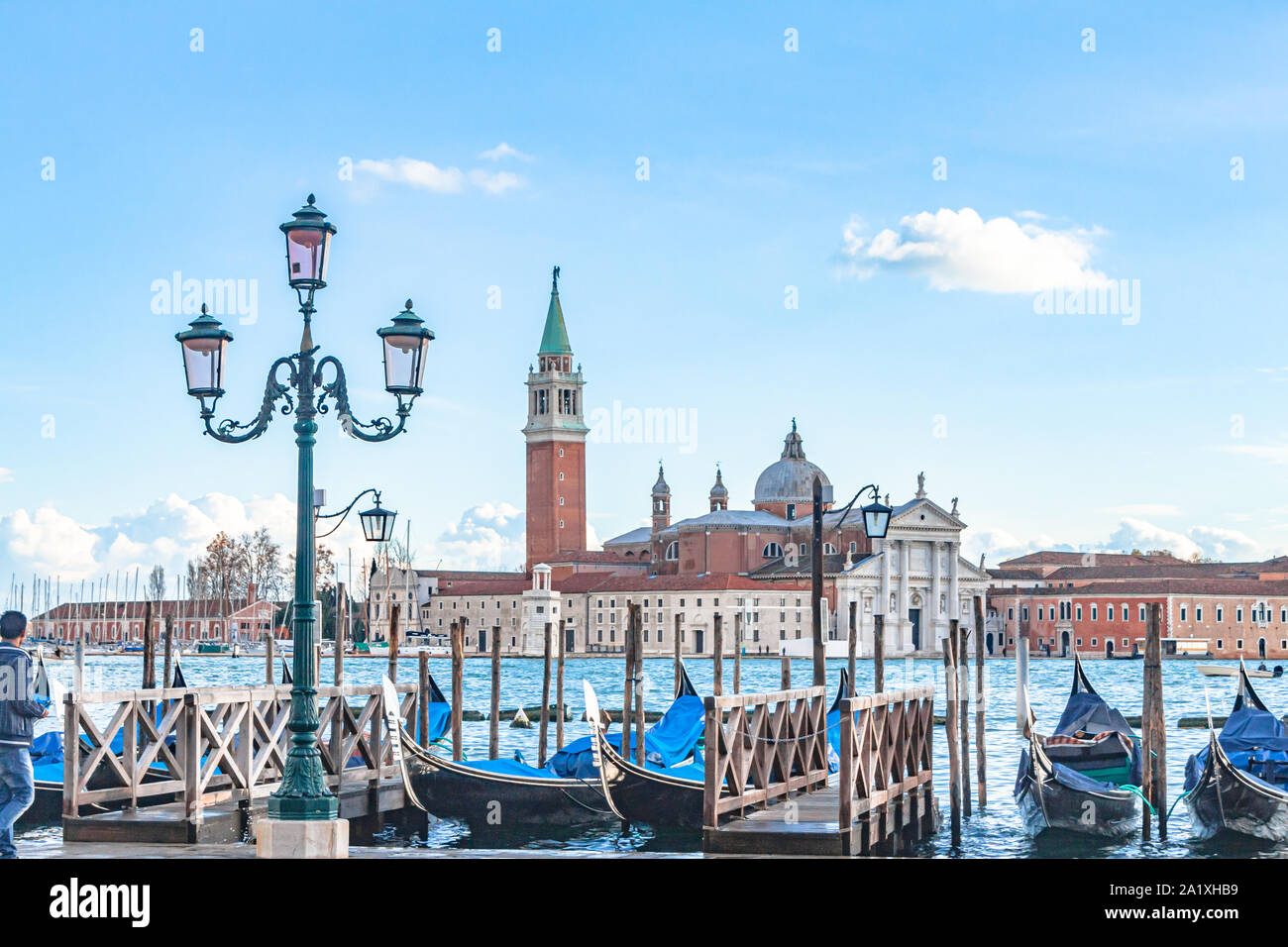 Gondolas on venice canals hi-res stock photography and images - Alamy