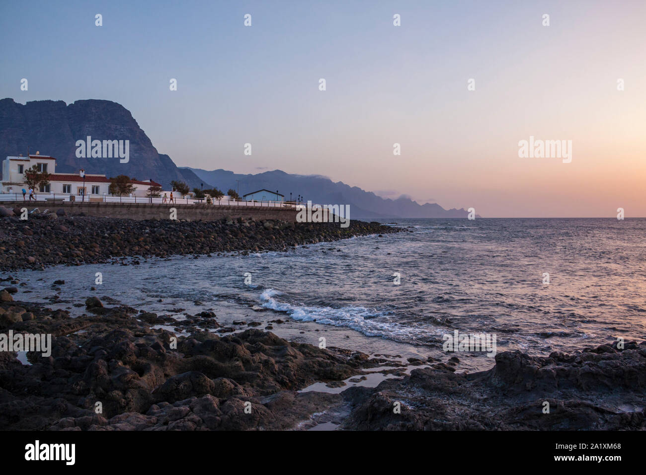 Costa de Agaete, Gran Canaria Stock Photo