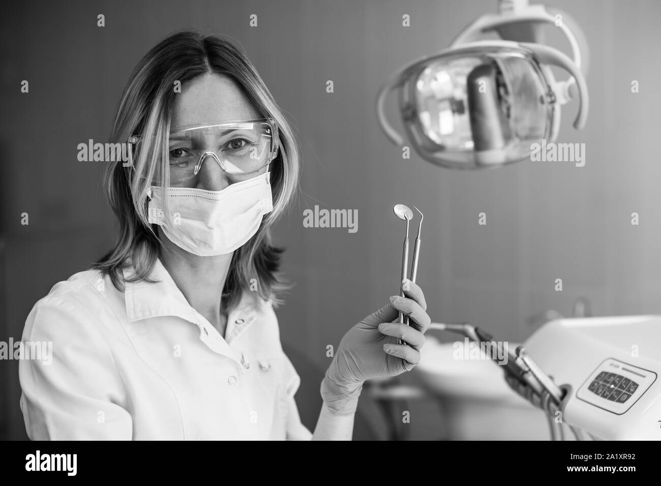 Doctor tools white background Black and White Stock Photos & Images Alamy