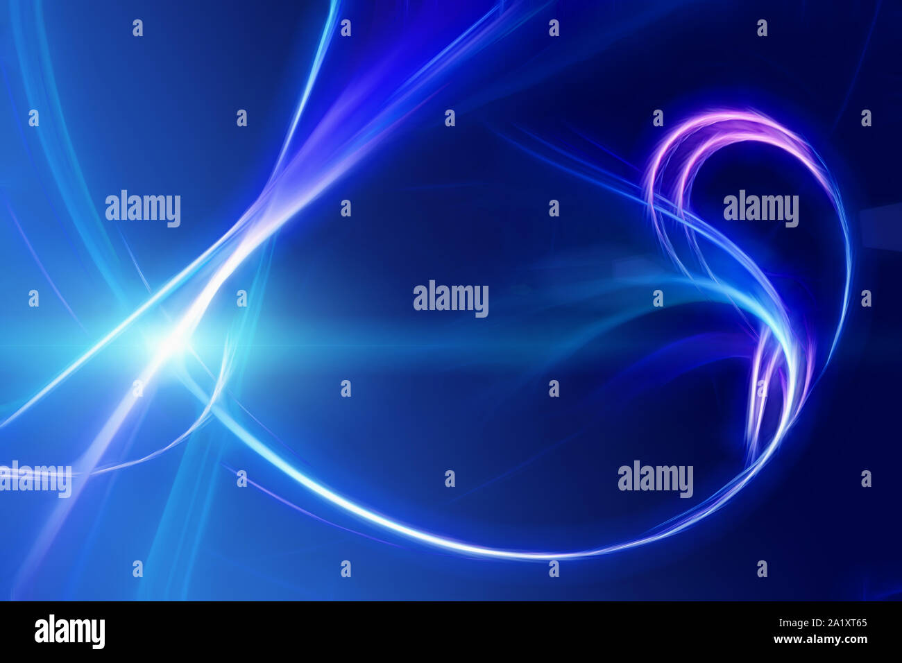 abstract blue motion curve soft beam background Stock Photo