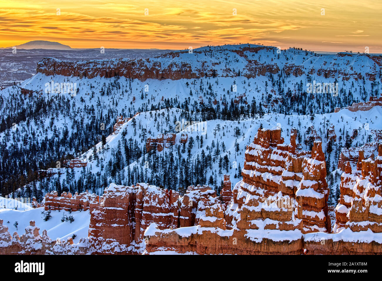 Sunrise in Bryce Canyon national park Stock Photo