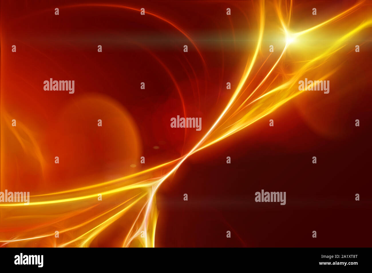 Red abstract plasma motion curve soft beam background Stock Photo