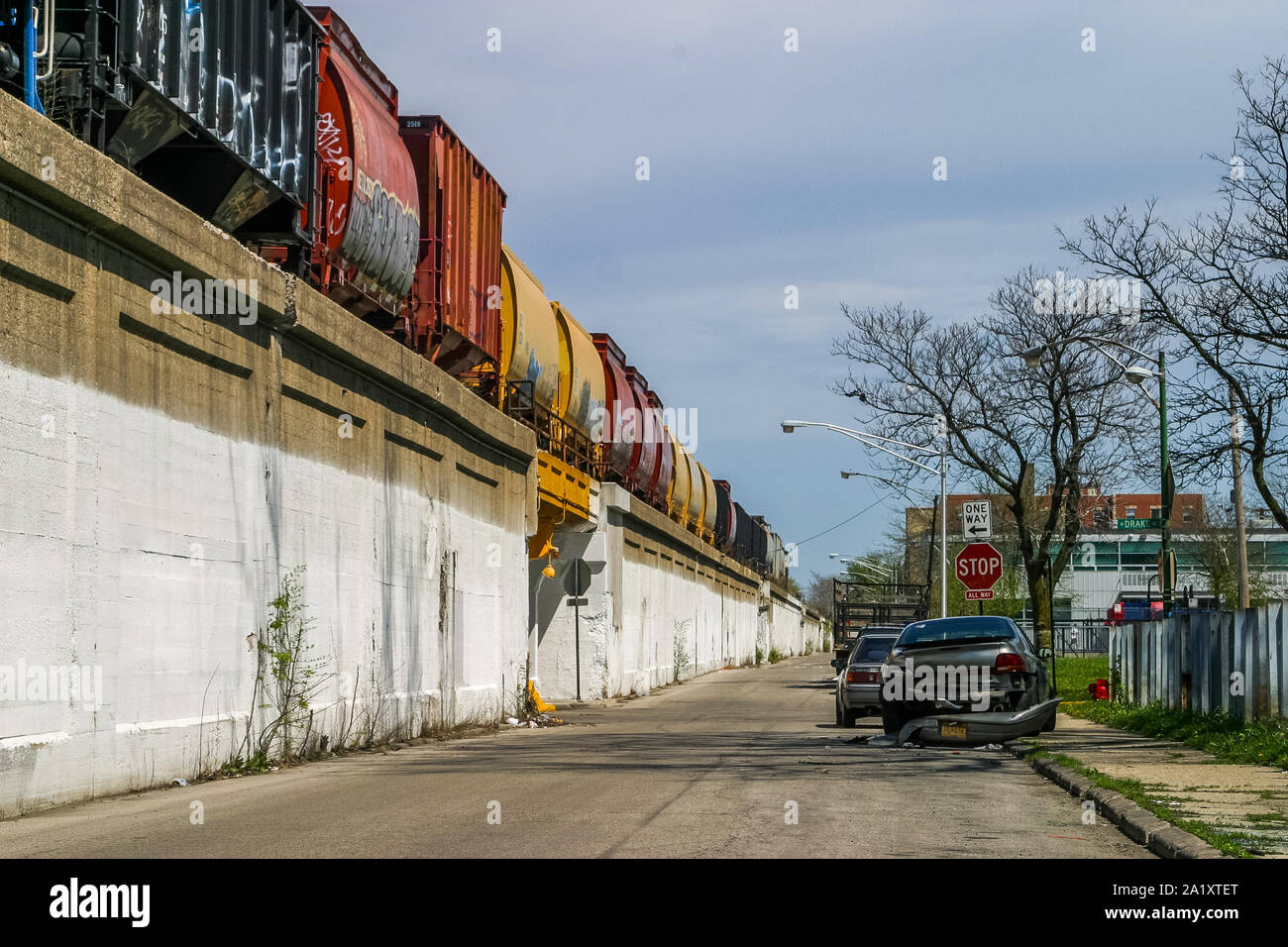 Railroad right of way Stock Photo Alamy