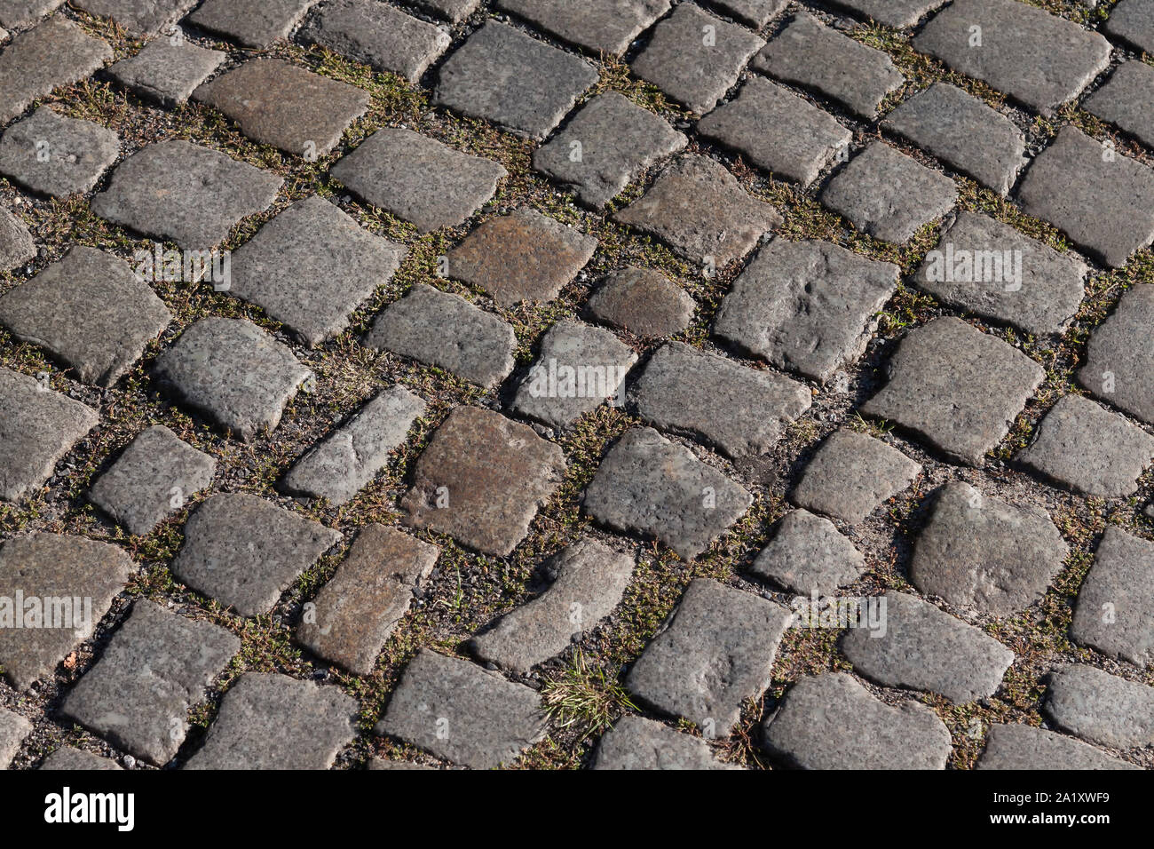 Old cobbled stone street in Berlin Stock Photo Alamy