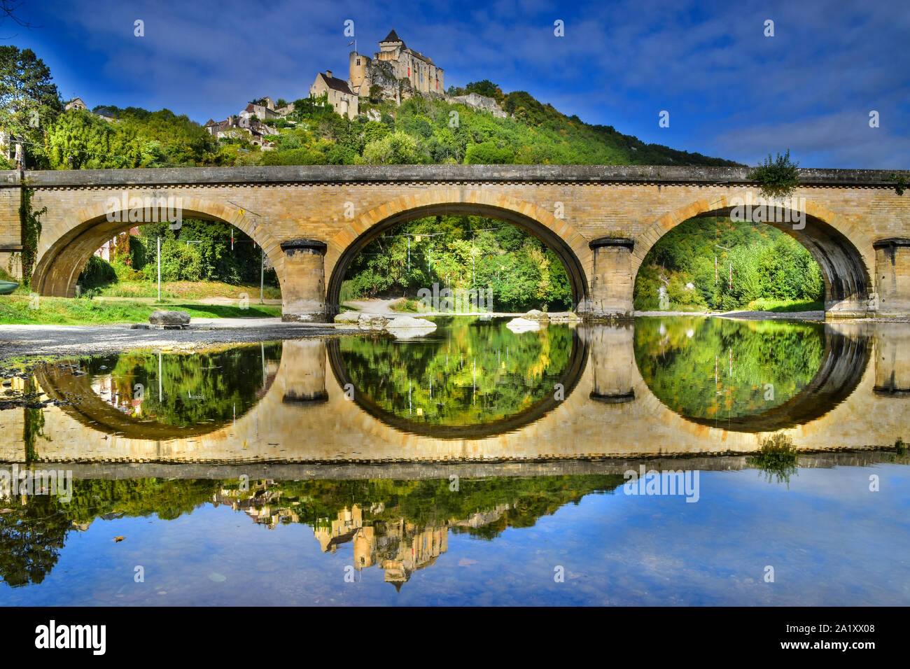 Castelnaud, Dordogne, Dordogne Valley, Périgord, Aquitaine, France Stock Photo