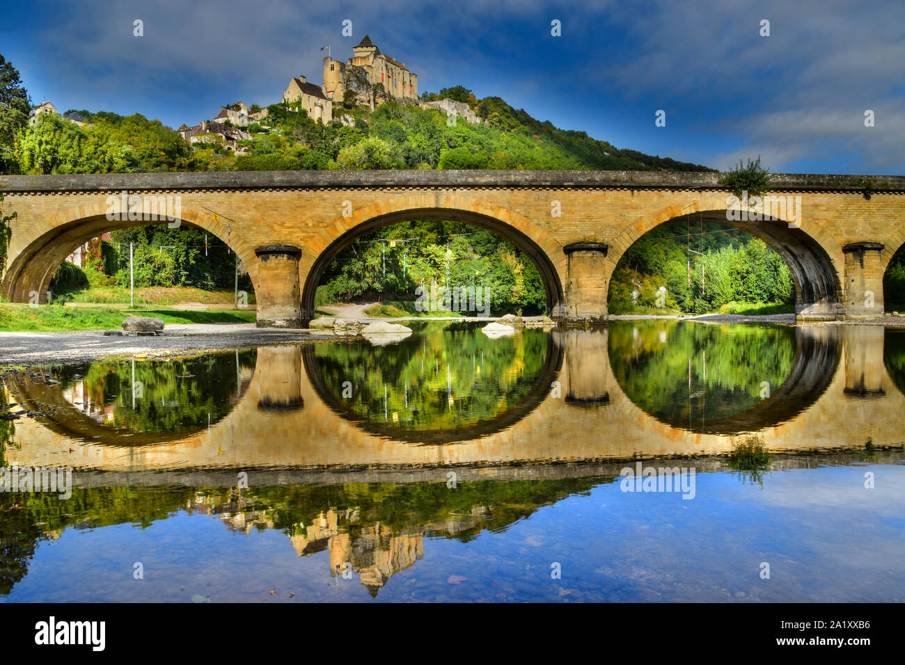 Castelnaud, Dordogne, Dordogne Valley, Périgord, Aquitaine, France Stock Photo