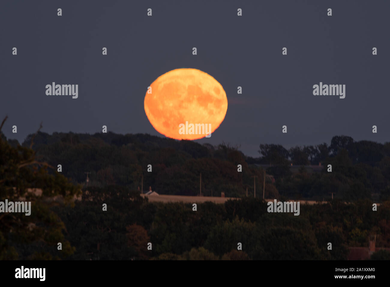 Full moon rising on Friday 13th Stock Photo Alamy