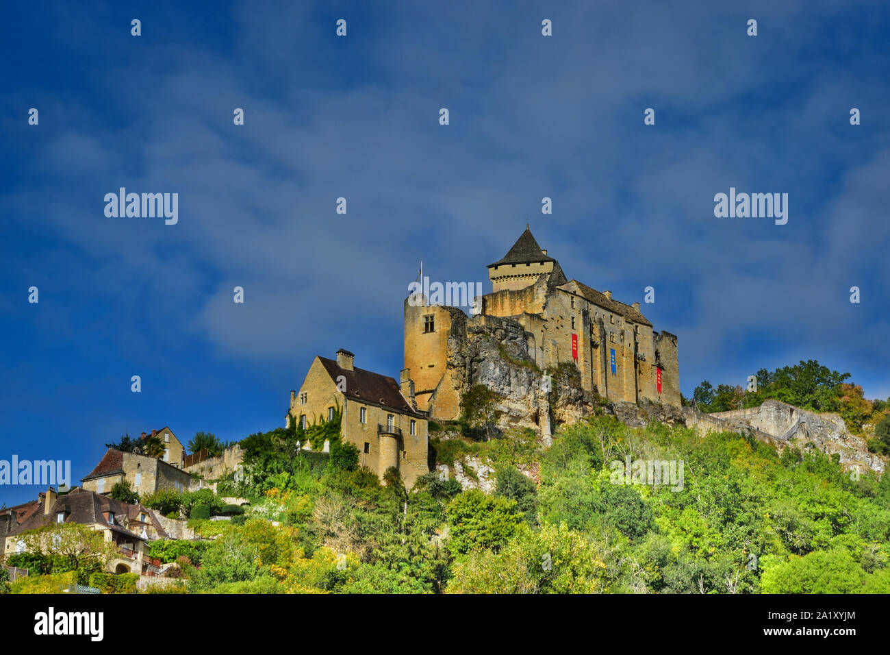 Castelnaud, Dordogne, Dordogne Valley, Périgord, Aquitaine, France Stock Photo