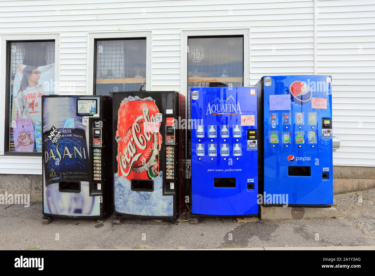Vending machine Hampton Beach New Hampshire Stock Photo