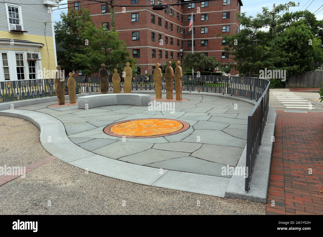 African American burial ground Portsmouth New Hampshire Stock Photo