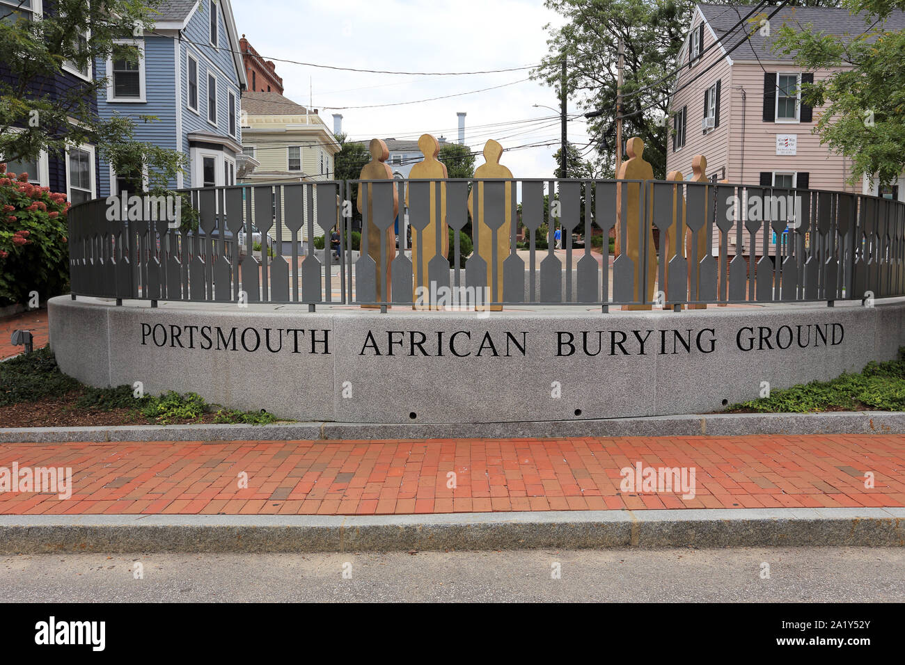 African American burial ground Portsmouth New Hampshire Stock Photo