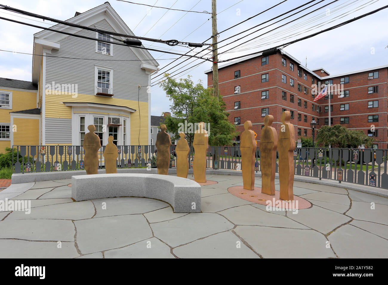 African American burial ground Portsmouth New Hampshire Stock Photo