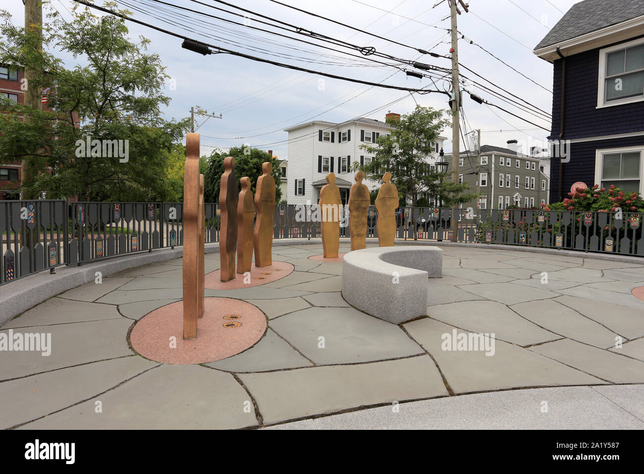 African American burial ground Portsmouth New Hampshire Stock Photo