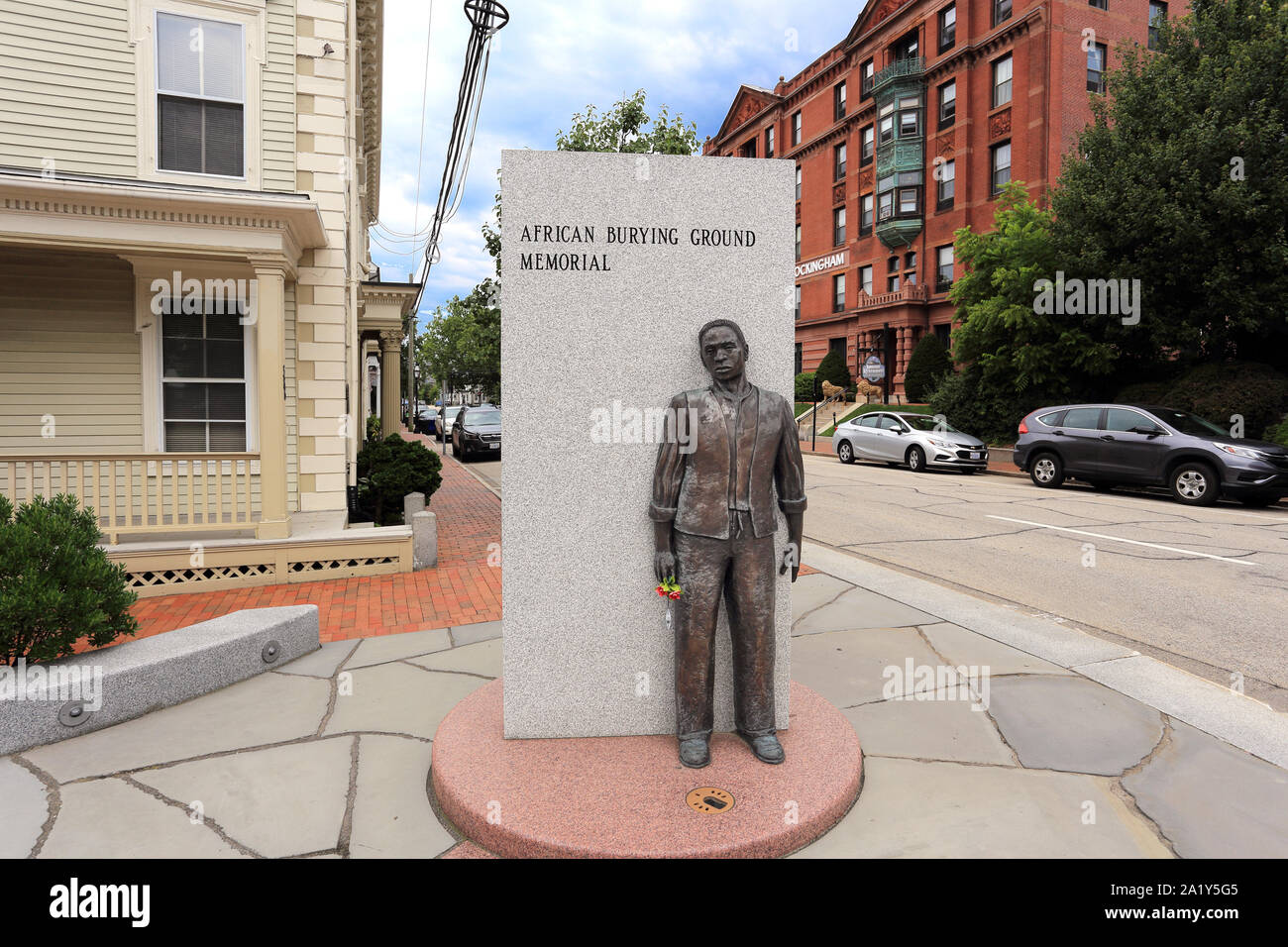 African American burial ground Portsmouth New Hampshire Stock Photo