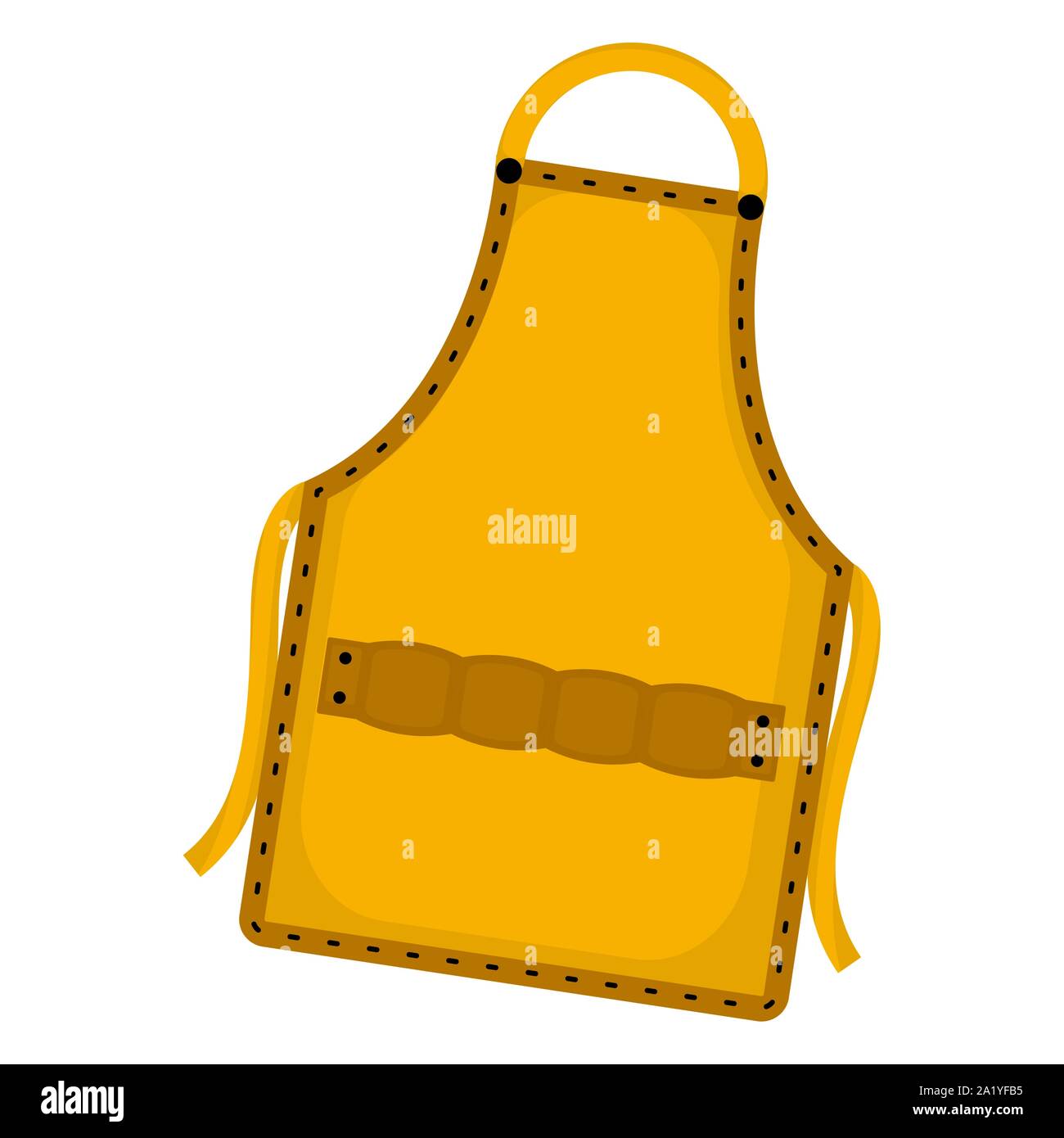 Isolated construction apron on a white background - Vector Stock Vector ...