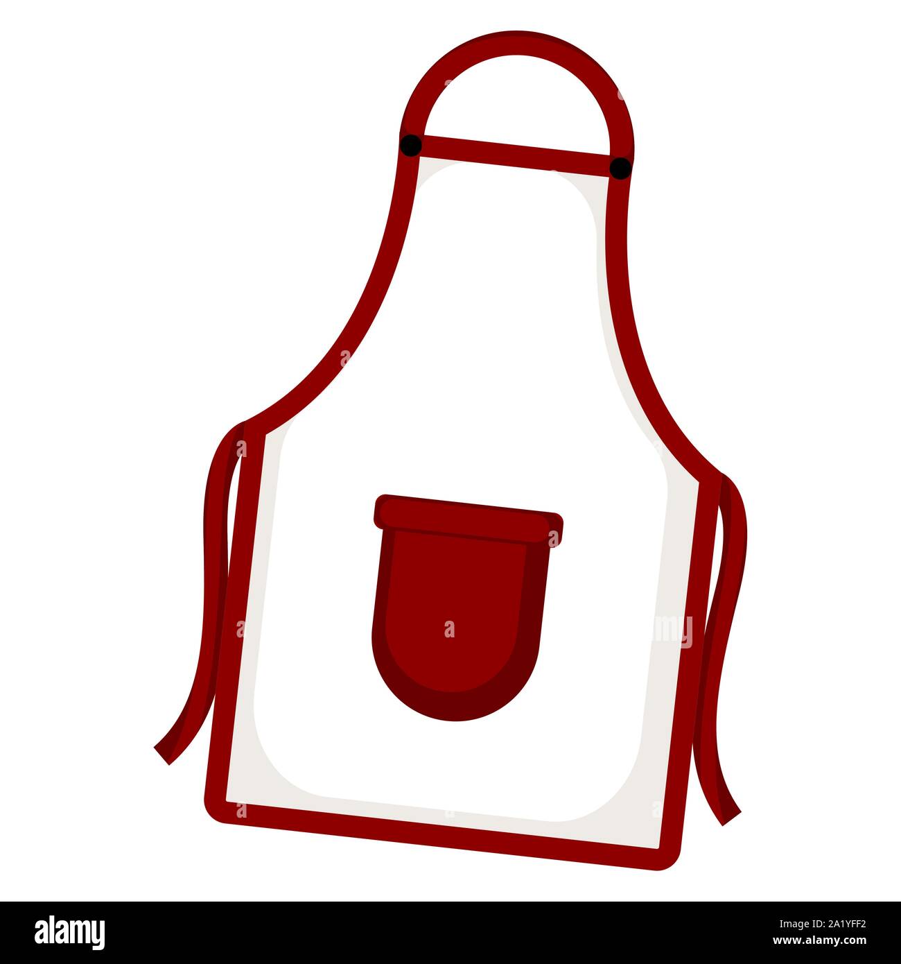 Black kitchen apron Stock Vector Images - Alamy