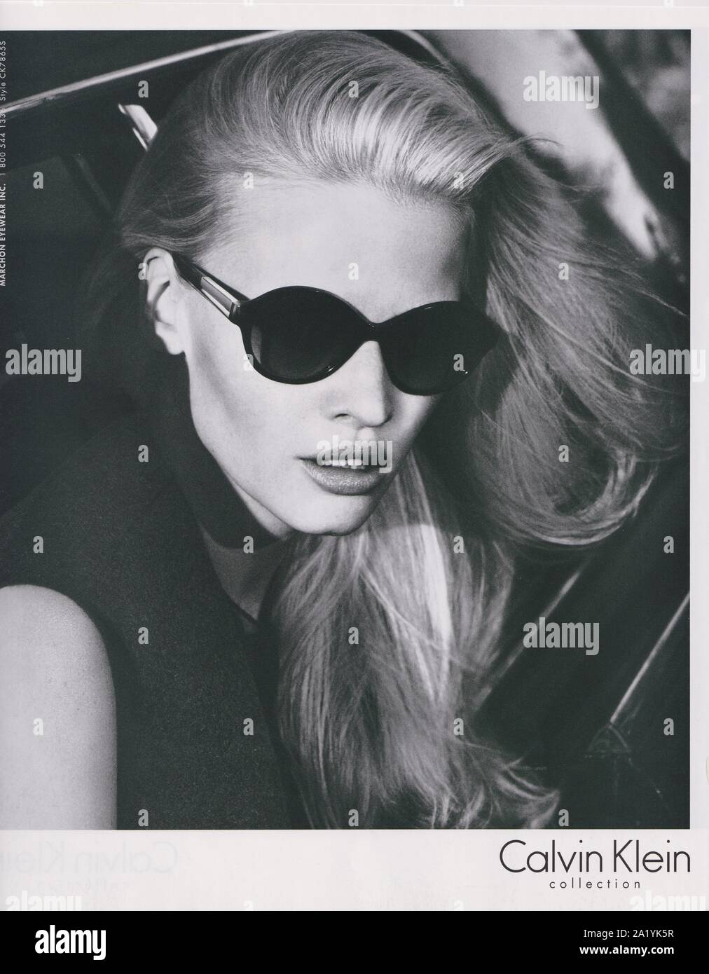 poster advertising Calvin Klein fashion house with Lara Stone in paper  magazine from 2012 year, CK advertisement, creative Calvin Klein advert  Stock Photo - Alamy