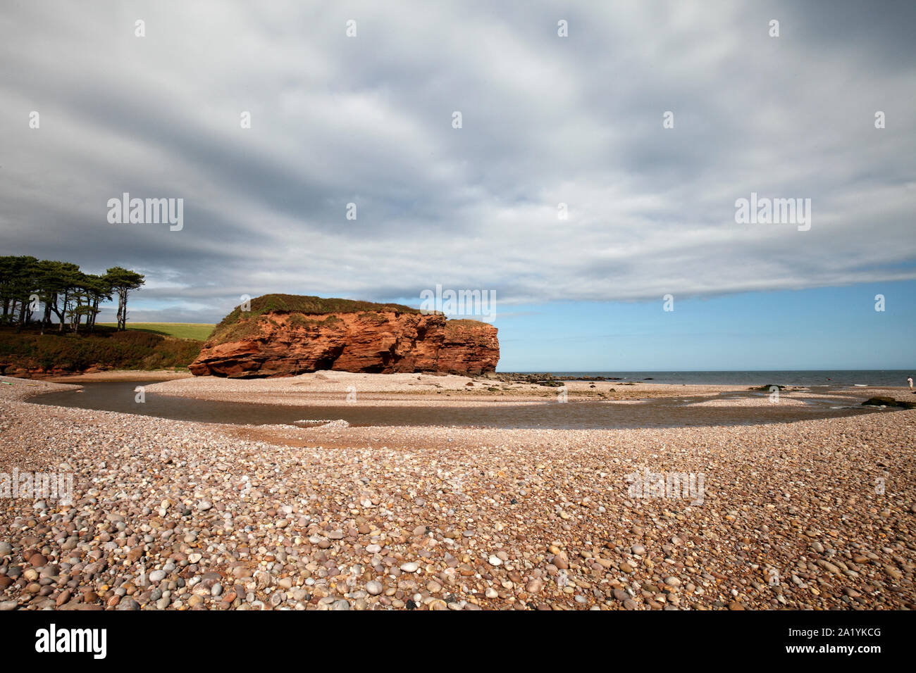 Seaton, River Axe outlet. Haven cliffs. East Devon, UK Stock Photo Alamy
