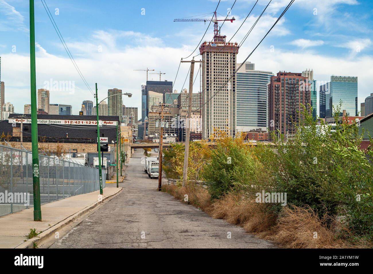 Buildings in the Fulton Market neighborhood Stock Photo Alamy