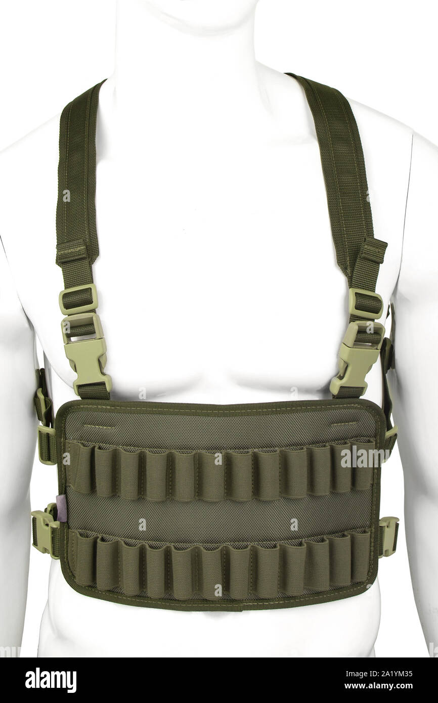 Modern bandolier isolated on a white background. Accessory for ...