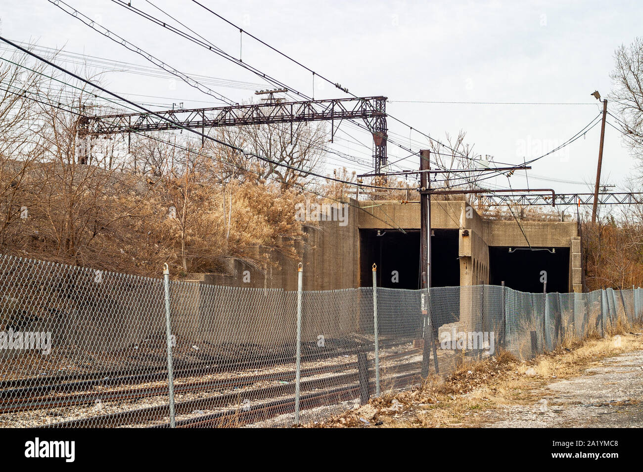 Railroad right of way Stock Photo Alamy