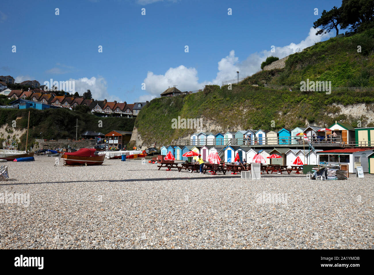 Beer pebble beach, East Devon, UK Stock Photo