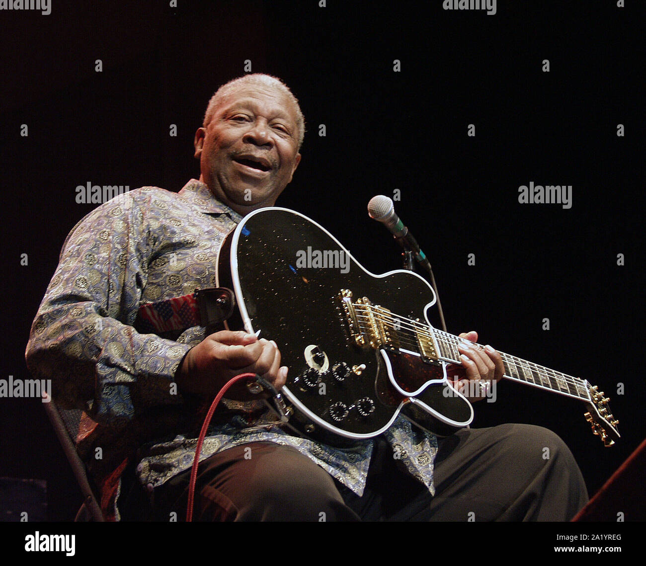 AUGUST 23: B.B. King and his guitar Lucille perform at Chastain Park ...